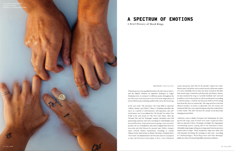 A Spectrum of Emotions – A Brief History of Mood Rings